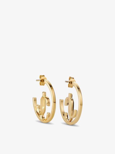 JIMMY CHOO JC Monogram Hoops
Gold-Finish Metal JC Monogram Hoops