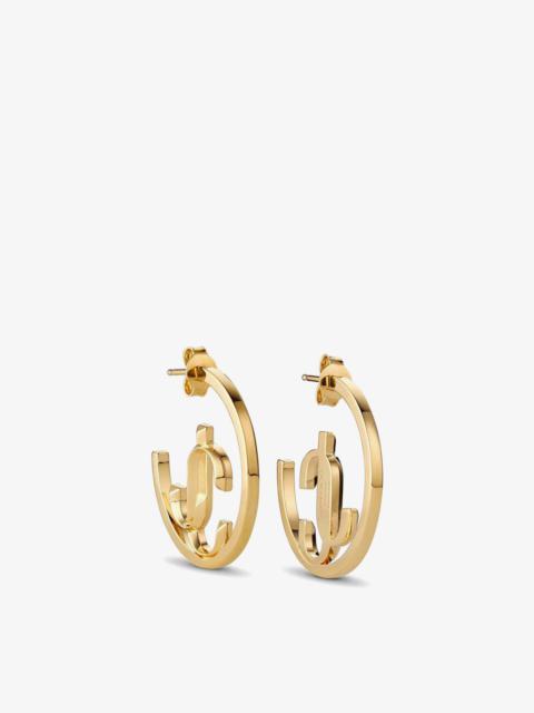 JIMMY CHOO JC Monogram Hoops
Gold-Finish Metal JC Monogram Hoops