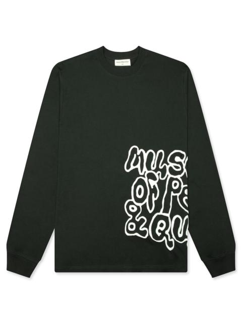Museum of Peace & Quiet GRAFFITI L/S T-SHIRT - FOREST
