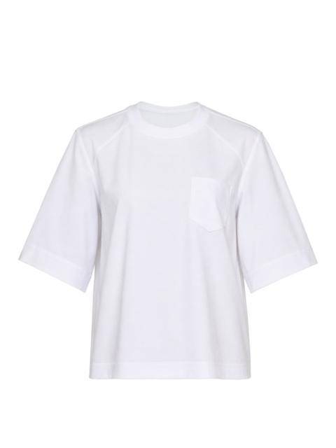 sacai Poplin Cotton Jersey Tee