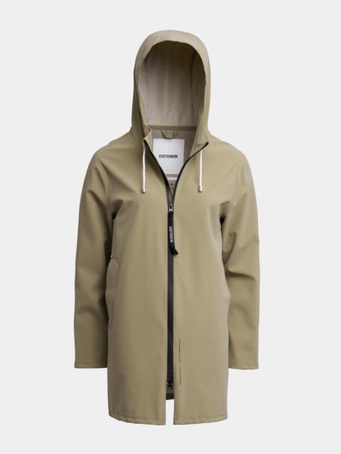 Stockholm Lightweight Zip Matte Raincoat Aloe