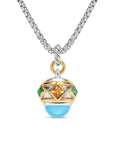 DAVID YURMAN Women's Renaissance Amulet in Sterling Silver - Reconstituted Turquoise
