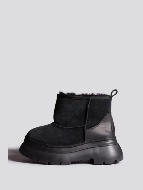 CHUNKY SHEARLING BOOT - BLACK -R13