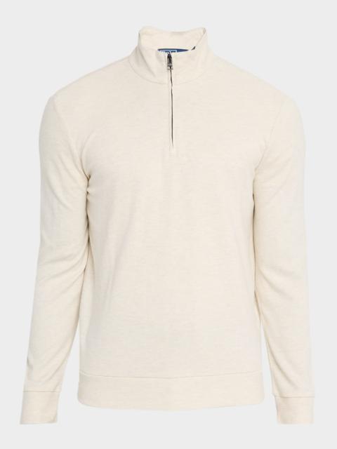 Polo Ralph Lauren Men's Textured Double-Knit Quarter-Zip Sweater