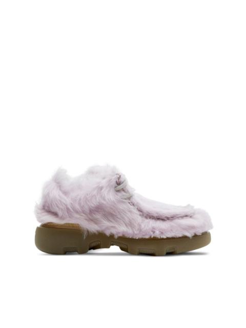 shearling creeper shoes