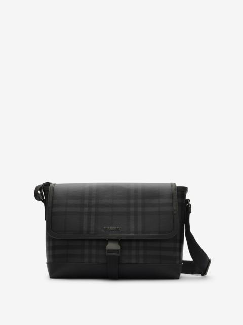 Burberry Medium City Check Clip Messenger Bag