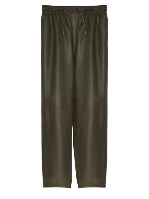 Yves Salomon Lamb leather joggers