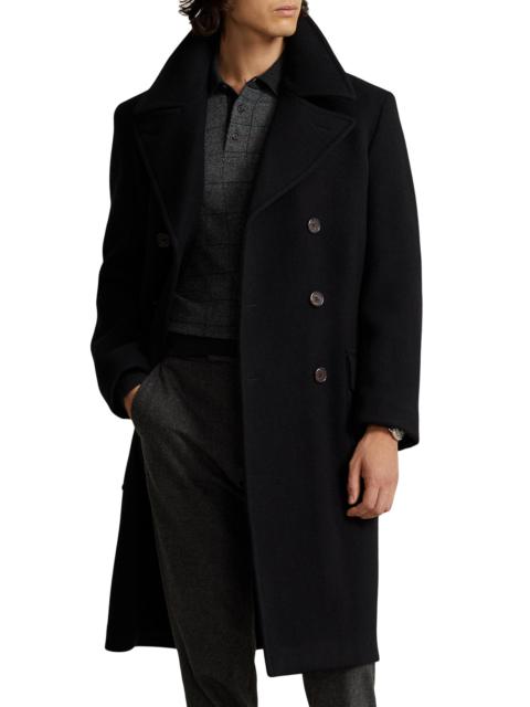 Polo Ralph Lauren Men's Wool Double-Breasted Coat - Black
