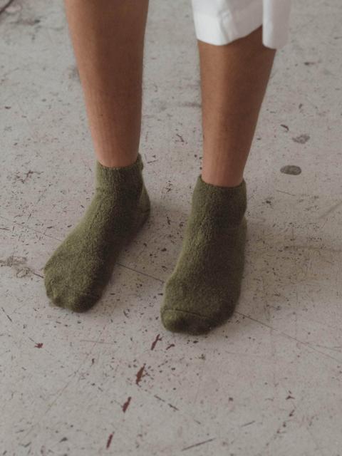 BASERANGE Buckle Ankle Socks - Textured Organic Cotton