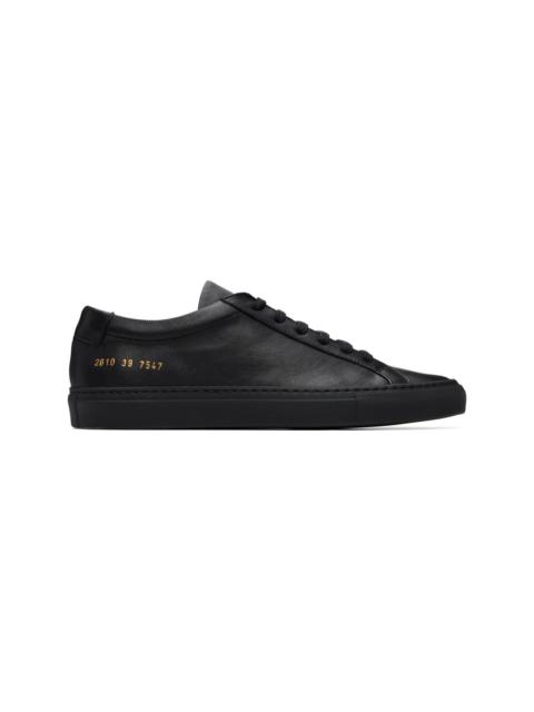 Common Projects Black Achilles Premium Leather Sneakers
