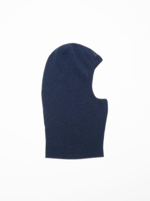 Acne Studios Face logo balaclava beanie - Navy melange