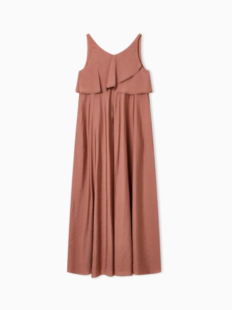 EMPORIO ARMANI LONG DRESS IN ICON MODAL MUSLIN