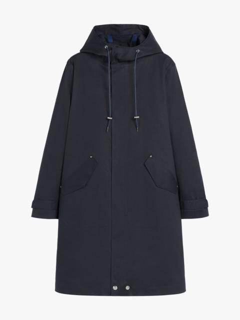 Mackintosh GRANISH NAVY BONDED COTTON HOODED COAT
