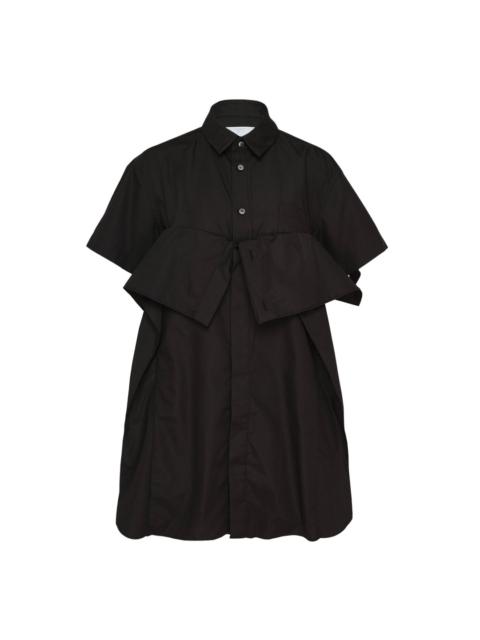 sacai Poplin Bow Shirt Dress