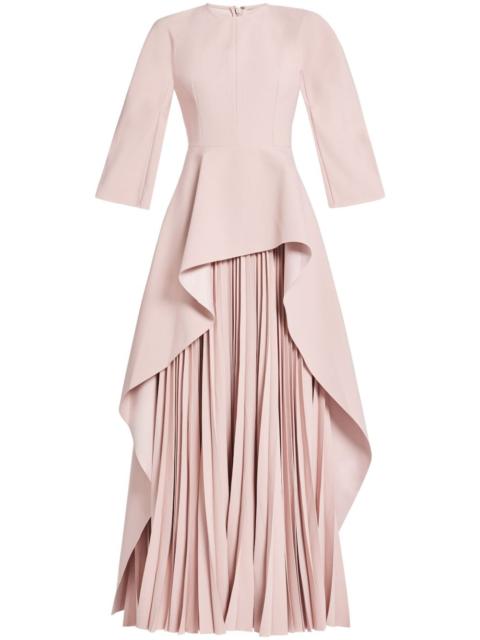 SOLACE LONDON Maia draped pleated gown