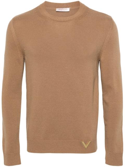 Valentino VLogo virgin wool jumper