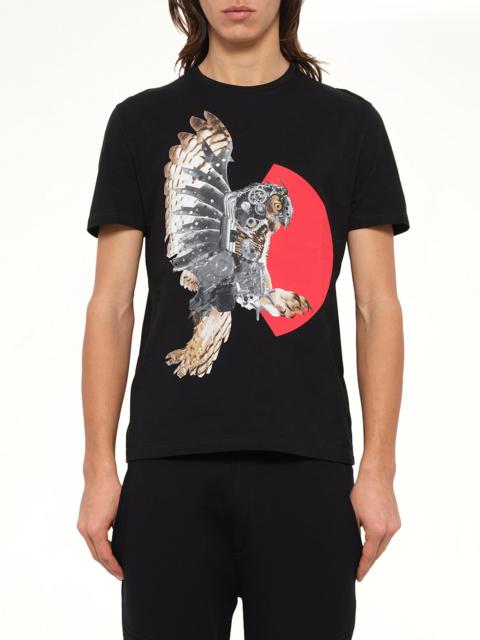 Neil Barrett Owl T-Shirt in Black