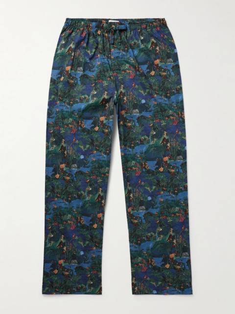 Derek Rose Printed Cotton-Batiste Pyjama Trousers Blue