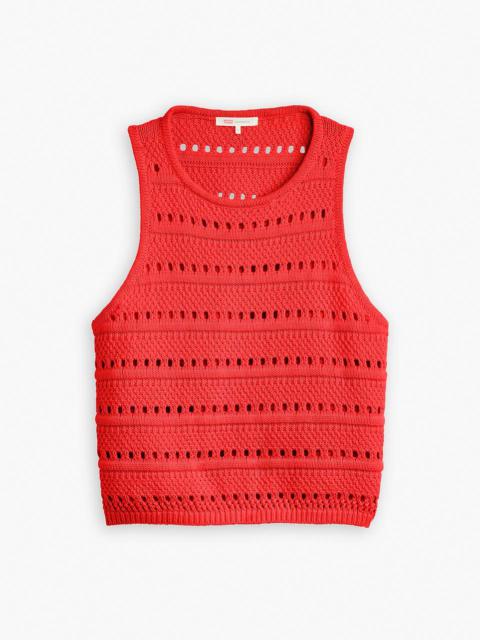 Levi's SUPERBLOOM CROCHET SWEATER TANK TOP