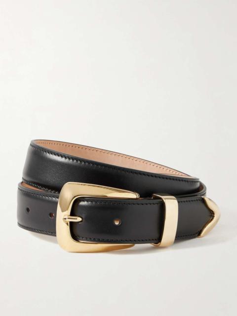 KHAITE Benny leather belt Black