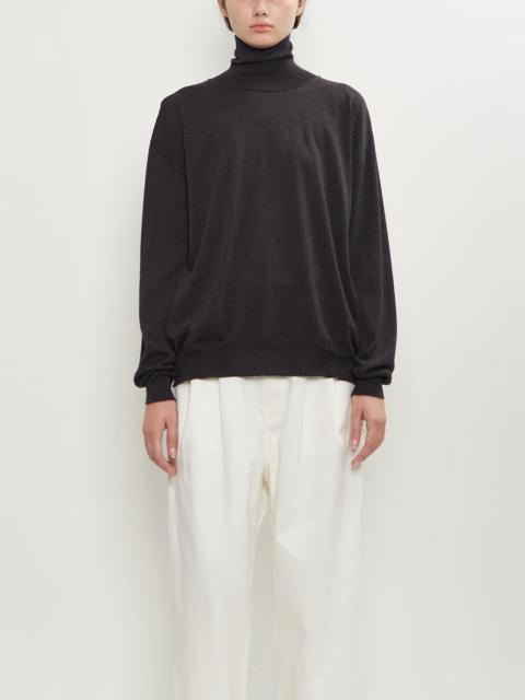SOFIE D'HOORE Maffei Wool Turtleneck Pullover — Charcoal Melange