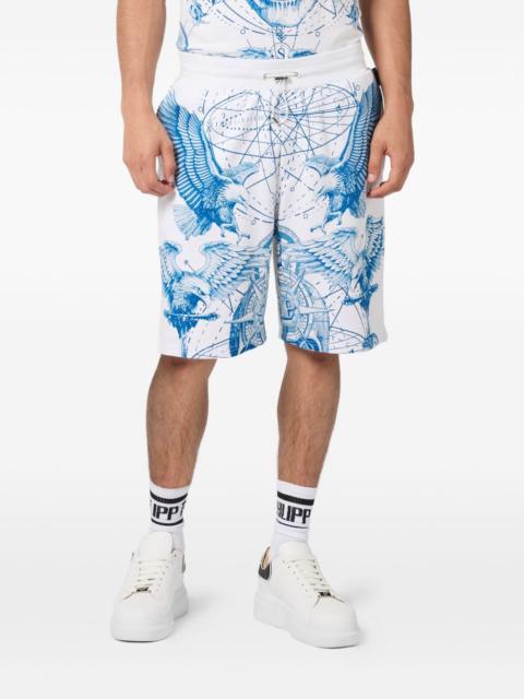 PHILIPP PLEIN elastic-waistband shorts