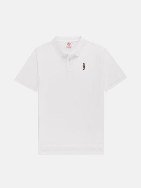 J. PRESS WHITE IVY GUY COTTON PIQUE POLO