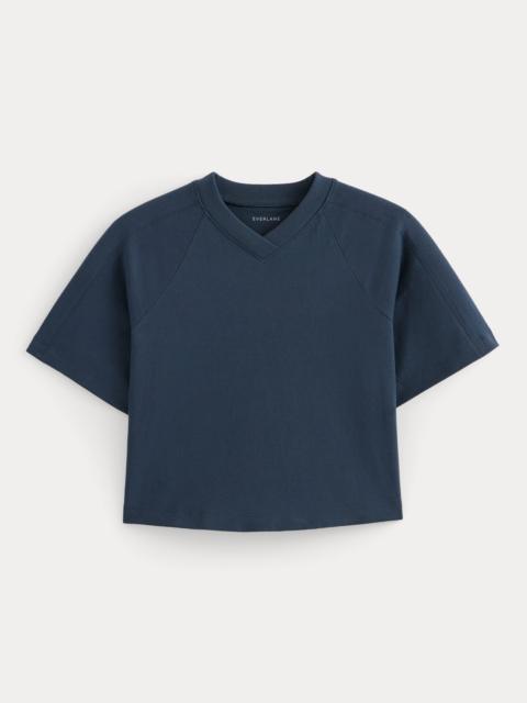 EVERLANE PREMIUM WEIGHT CROPPED PANELED TEE