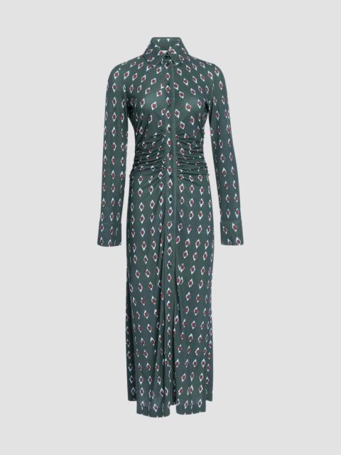 Altuzarra Women's Claudia Printed Midi Dress - Hunter Diamond
