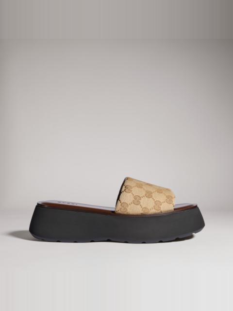 GUCCI Women's flatform slide sandal