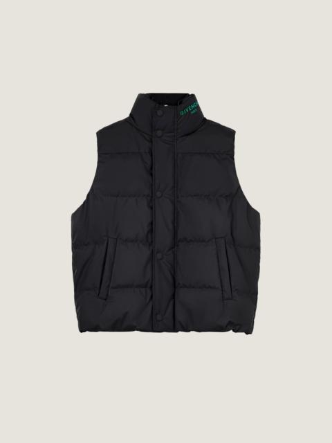 Givenchy SLEEVELESS GILET WITH GIVENCHY PARIS EMBROIDERY