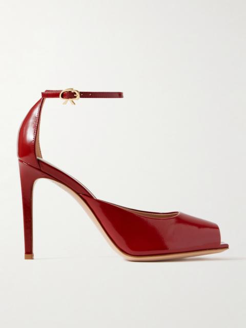 Nuit 95 Glossed-leather Pumps