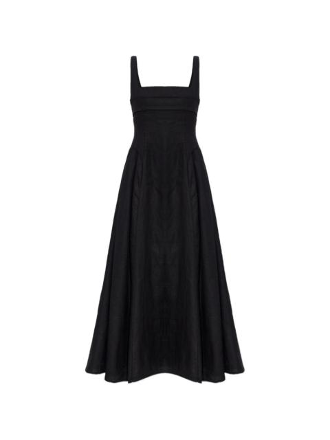 Cult Gaia buckle square-neck midi dress