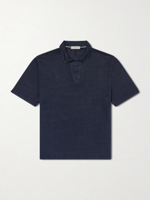 Canali Linen Polo Shirt