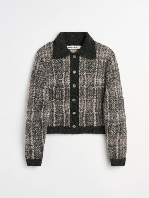 Our Legacy Mazzy Polo Grand Check Fuzzy Alpaca