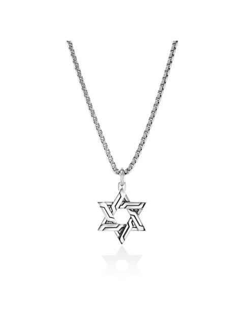 JOHN HARDY Icon 50 Star of David Pendant Necklace, Sterling Silver