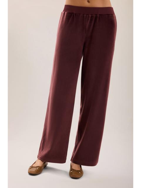 Barefoot Dreams Stretch Velvet Wide Leg Pant