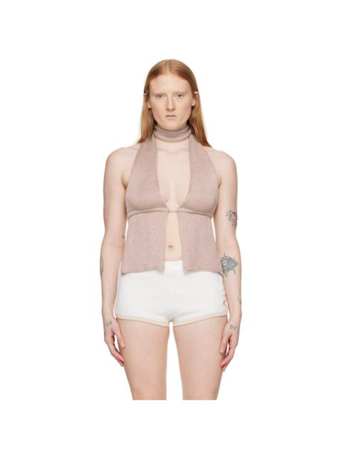 gimaguas Beige Brillo Tank Top