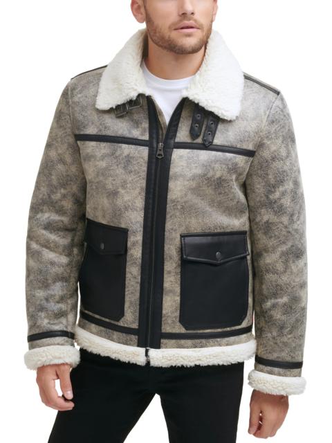 Faux Shearling Moto Jacket