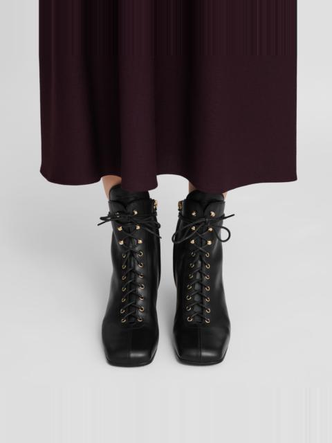 Longchamp La Patineuse High heel low boots Black - Leather