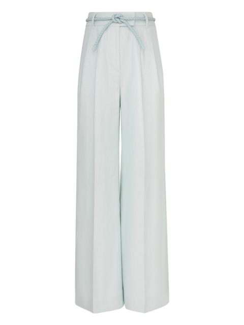 Zimmermann NATURA LINEN WIDE LEG PANT
