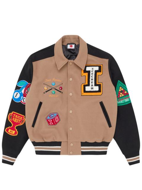 ICECREAM TRICK SHOT COLLARED VARSITY JACKET