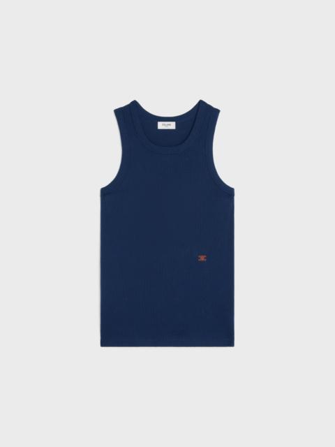 CELINE tank top IN ribbed cotton silk