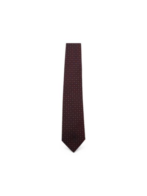 Canali geometric-pattern silk tie