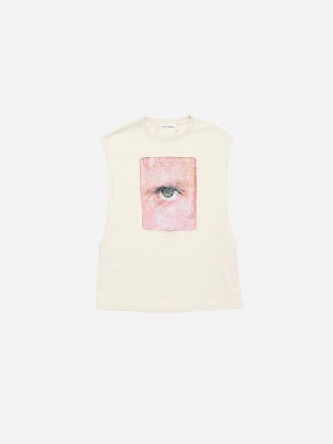 Acne Studios Graphic tank top - Clay beige