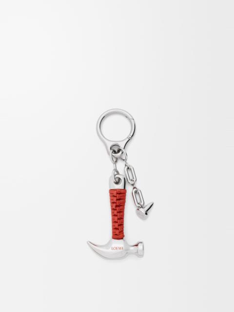 Loewe Hammer charm in brass and calfskin