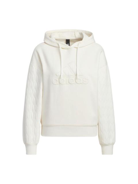 (WMNS) adidas Met Hoodie 'White' HM7104