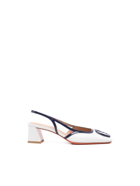 Santoni slingback-strap pumps