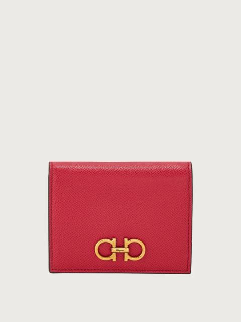FERRAGAMO GANCINI COMPACT WALLET