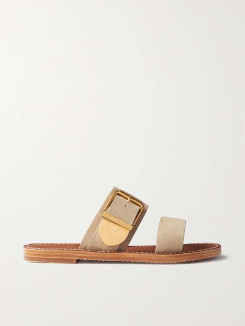 Rebecca suede slides